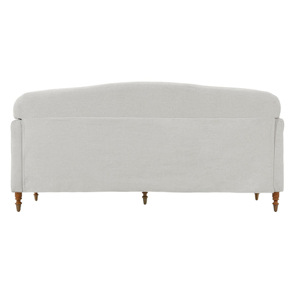 English Elm Modern Chenille Loveseat with Rolled Arms Pocket Spring Cushions and Rubberwood Legs N763P362173R