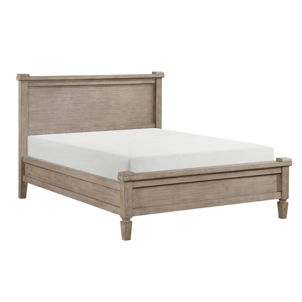 English Elm Gray Oak Queen Canopy Bed Tall Poster Frame Platform Bedroom Furniture B011S01163