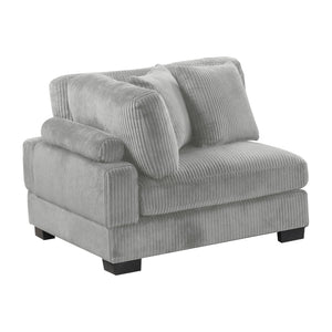 English Elm Bentley Modular Sectional Sofa In Gray – L-Shaped Corduroy Design For Modern Comfort & Style B009S01571