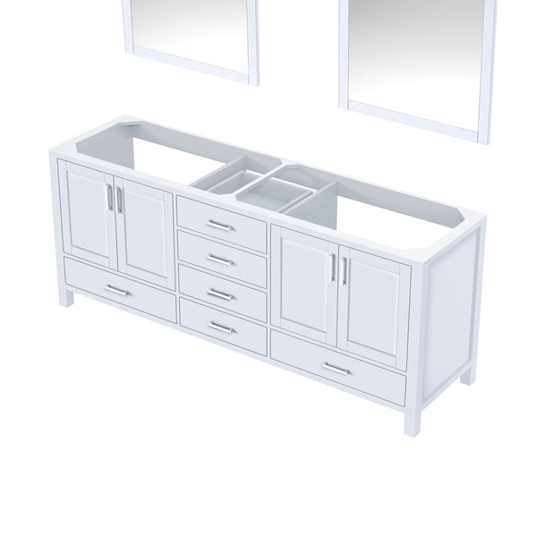 English Elm White Double Bath Vanity With 2 Mirrors - Elegant 80" Storage Solution For Timeless Bathroom Style B2731S00559-GIGA