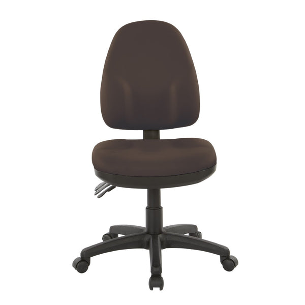 OSP Home Furnishings Dual Function Ergonomic Office Chair with Lumbar Support and Adjustable Foam Seat 36420-R102