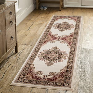 English Elm Manchester Ivory Area Rug - Timeless 2'7" X 9'10" Runner For High-Traffic Areas & Easy Care B186P316798