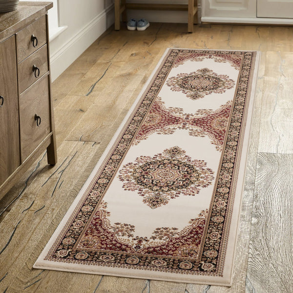 English Elm Manchester Ivory Area Rug - Timeless 2'7" X 9'10" Runner For High-Traffic Areas & Easy Care B186P316798