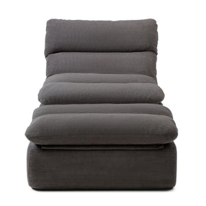 English Elm 32" Tufted Foam Chaise Lounge with Matching Ottoman for Adults Bedroom Living Room Grey W1117P436336