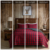 Woolrich Woolrich Check Lodge/Cabin Oversized Quilt Mini Set WR14-1784 Red