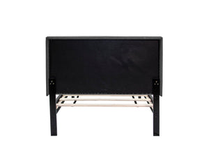 English Elm Twin Adjustable Bed With Channel-Tufted Headboard - Modern Design, Durable Support & Easy Setup B089P240520-GIGA