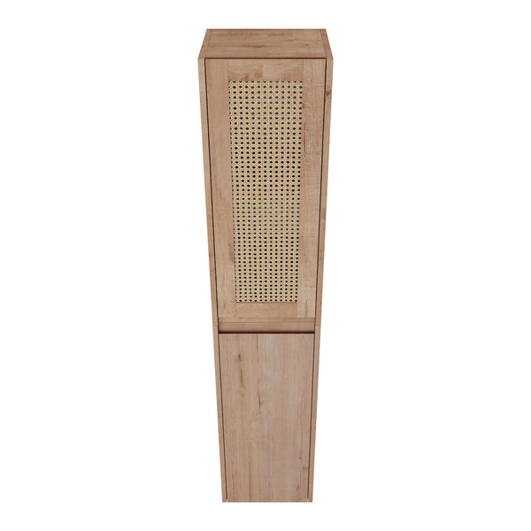 English Elm 12" Bathroom Side Cabinet - Modern Wall-Mounted Design With Soft-Close Doors & Space-Saving Style W999S00340