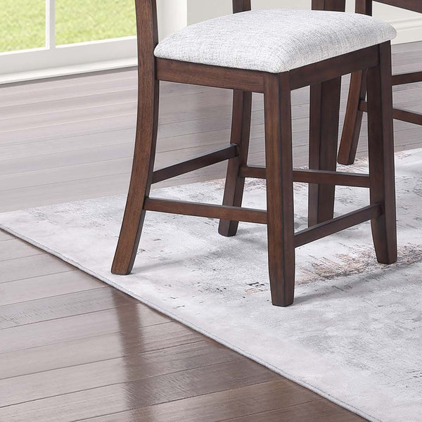 English Elm Contemporary 6Pc Counter Height Dining Set With Lift-Top Table, Storage Bench & Ladder-Back Chairs B011S01894