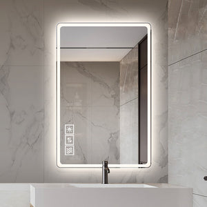 English Elm Bathroom Led Vanity Mirror Frameless Anti-fog Wall Mount Dimmable Spa Design W2071P151973