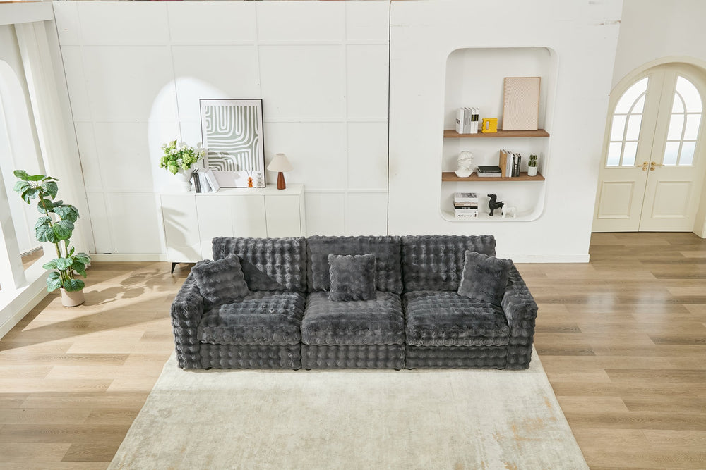 English Elm M5444 Modular Fabric Sofa Armless Chair In Dark Grey - Versatile, Stylish Seating For Any Space W1805S00139