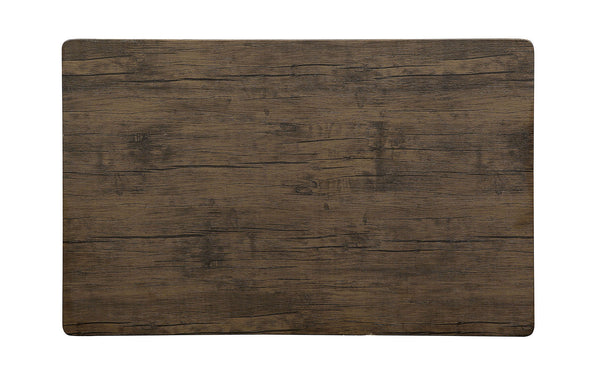 English Elm Dining Rustic Industrial 5pc Counter Height Set with Weathered Wood Seats and Sturdy Metal Frame, Casual Comfort Antique brown,Black 46 L x 30 W x 5 H B2741P320839