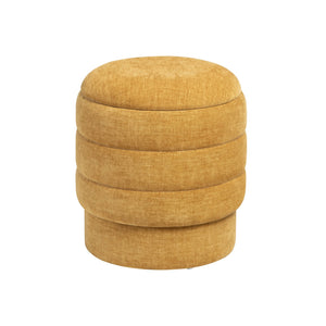 Crestview Collection Modern Storage Ottoman - Stylish Chenille Furniture For Living Room, Bedroom & Entryway Organization Yellow Mdf Evfzr3996spc