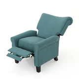 Christopher Knight Home® - Noble House - Thalia Traditional Dark Teal Fabric Recliner