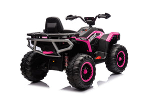 English Elm Kids Electric Atv Two Seat 24v Four Wheel Drive Ride on with Spring Suspension Eva Tires Pink W1620P271406