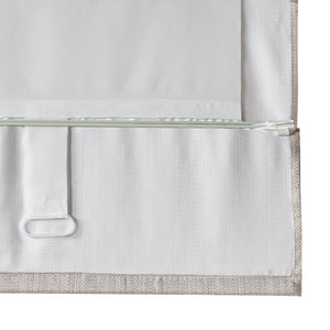 English Elm Basketweave Room Darkening Roman Shade with Thermal Foam Backing, Cordless, OEKO-TEX Certified taupe 6.08 L x 10.5 W x 7.5 H B03598290