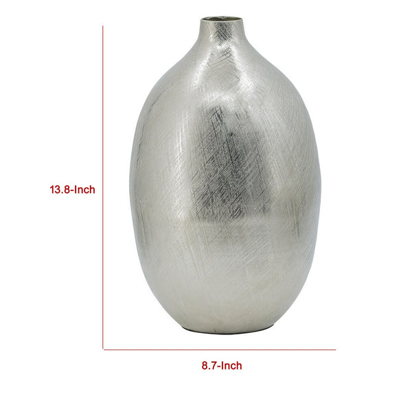 English Elm Pansy Tall Sculptural Aluminum Vase with Gold Metallic Finish for Console or Mantel B056P416844