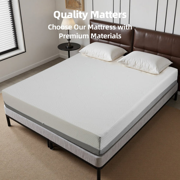 English Elm 10-inch Queen Gel Foam Mattress Japan Made 7-zone Support Adjustable Base Ready W5081P394345