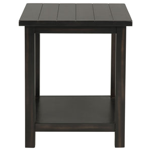 English Elm Castleton Distressed Java Wood End Table - Stylish Storage Solution For Living Rooms & More! B062P375519