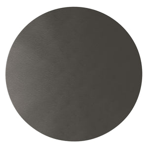 English Elm Otto Handcrafted Cast Aluminum Side Table in Graphite Finish — Convex Top, Tapered Legs, 24" Round B136P239038