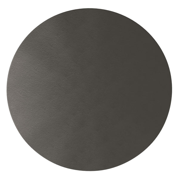 English Elm Otto Handcrafted Cast Aluminum Side Table in Graphite Finish — Convex Top, Tapered Legs, 24" Round B136P239038
