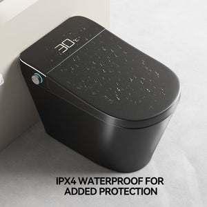 English Elm Unique Intelligent One-piece Toilet with Integrated Bidet Heated Seat and Auto Lid Black W3133P414563