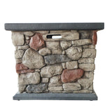 Christopher Knight Home® - Noble House - Carson Outdoor Square Fire Pit, Stone