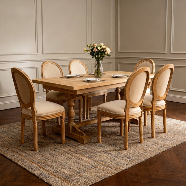 English Elm French Country Barstools Solid Wood Cabriole Legs Upholstered Cushion Set of 2 W1622P411779