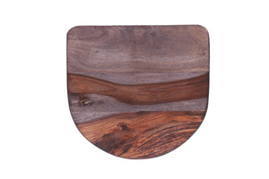 Porter Designs Clement Solid Acacia Wood Bar Stool With Sleek Lines And Comfortable Scooped Seat Gray Wood 07-196-10-2098