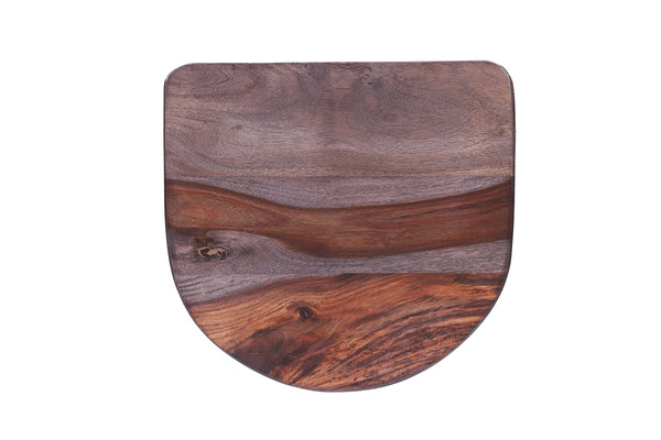 Porter Designs Clement Solid Acacia Wood Bar Stool With Sleek Lines And Comfortable Scooped Seat Gray Wood 07-196-10-2098