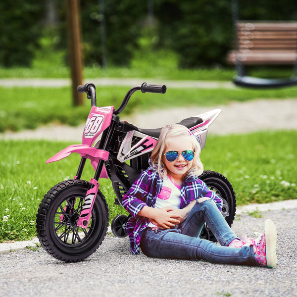 English Elm Qaba Vespa Licensed Retro Ride on Electric Motorbike for Toddlers with Fm Radio Pink W2225P229727