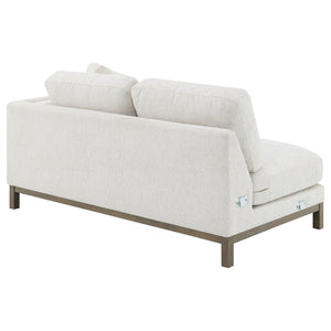 English Elm O'brien Sectional with Chaise Plush Sand Fabric Contemporary Living Room Sofa B062S01529