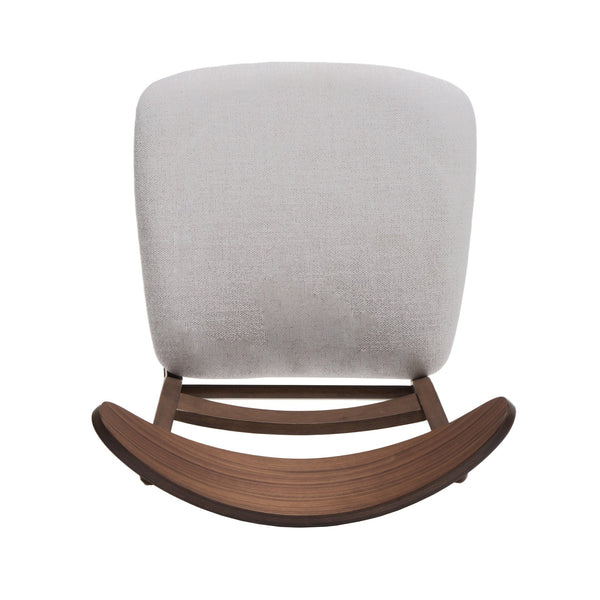 English Elm [video] Rubberwood Dining Chairs Set of 2 Upholstered Mid-century Seats for Modern Homes Light Beige 58915.00WNT
