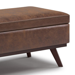 English Elm Owen Lift Top Large Storage Ottoman - Versatile Coffee Table In Distressed Chestnut Brown Finish B136P159165-GIGA