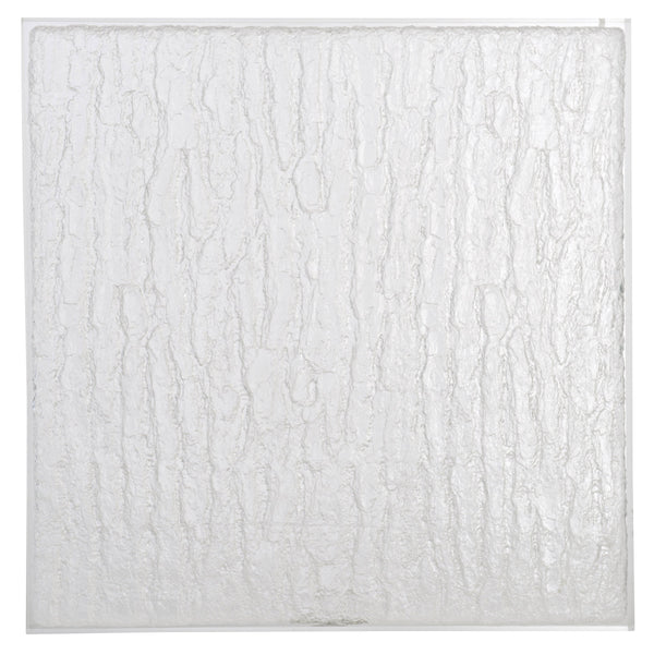 Bernhardt Bernhardt Arctic Square Cocktail Table With Ice-Look Acrylic Top & Polished Stainless Steel Base, Modern Sculptural Centerpiece 375021