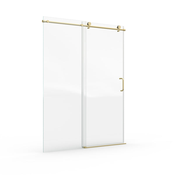 English Elm 25d06 Shower Door Hardware Kit with Handle Rollers Brackets and Anti-jump Knobs Brushed Gold W1573P416178