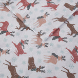 True North by Sleep Philosophy Cozy Flannel Casual Printed Sheet Set TN20-0424 Reindeer