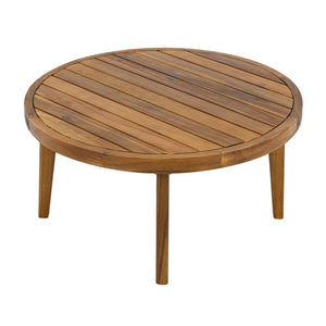 English Elm Outdoor Acacia Wood Loveseat Set with Rope Woven Panels and Matching Coffee Table Beige,Teak N768P408131T