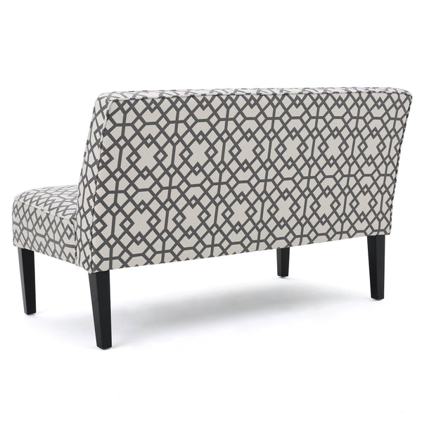 English Elm Christopher Knight Home® - Loveseat - Stylish Grey Fabric Sofa With Geometric Design, Birch Frame, Perfect For Modern Spaces 57659.00GGMT