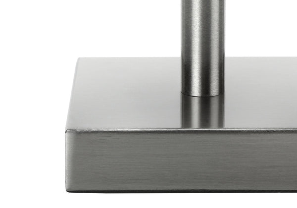 English Elm Lighting, Contemporary Set of 2 USB Table Lamps with Linen Tapered Shades, Nickel Metal Finish Silver 15 L x 8 W x 16 H B2710P220109