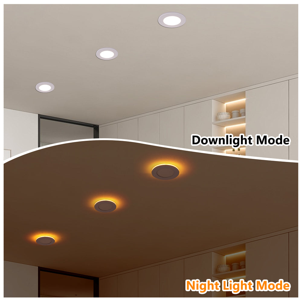 English Elm 12 Pack Canless Led Wafer Downlights 4 Inch Dimmable with Selectable Color Temperature W2312P416000