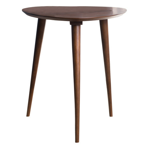 English Elm Christopher Knight Home® - End Table - Mid-Century Modern Walnut Side Table With Guitar-Pick Top & Splayed Legs For Small Spaces N771P221039T