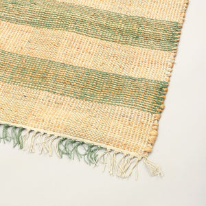 English Elm Area Rug - Handwoven Eco-Friendly Green Plaid Jute & Cotton, 8X10 Ft For Living Spaces & More B346P321265