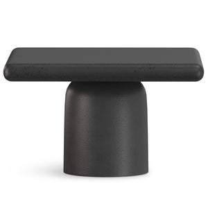 English Elm Zachary Cast Aluminum 2-Piece Coffee Table Set in Graphite & Black Nickel – Handcrafted, Textured Chic B136P239030