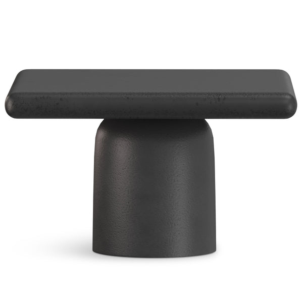 English Elm Zachary Cast Aluminum 2-Piece Coffee Table Set in Graphite & Black Nickel – Handcrafted, Textured Chic B136P239030