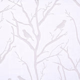 Madison Park Averil Modern/Contemporary Grommet Top Sheer Bird on Branches Burnout Window Curtain MP40-1050 White