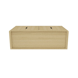 English Elm Rivington 60" Sideboard with 4 Soft-Close Doors, Adjustable Shelves, Media Management, TV Stand Oak B365P397669