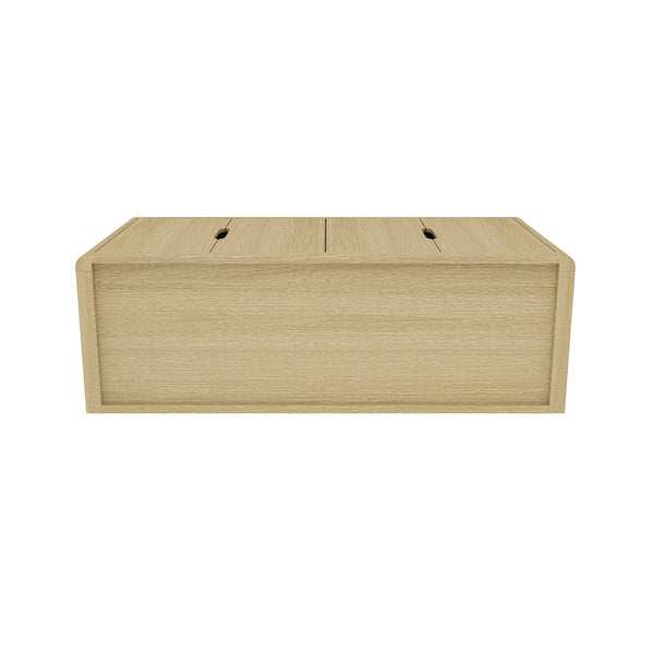 English Elm Rivington 60" Sideboard with 4 Soft-Close Doors, Adjustable Shelves, Media Management, TV Stand Oak B365P397669