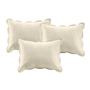 JLA Home Madison Park - 6 Piece Scalloped Edge Daybed Cover Set with Embroidered Pillow, Antimicrobial Twin Bedding, Cottage Chic Finish MP13-5024