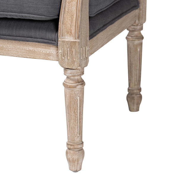 English Elm Bohemian Natural Rattan Accent Chair Woven Honey Frame with Removable Cushion B2750P467815