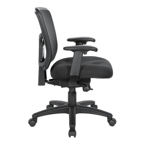OSP Home Furnishings Progrid® Breathable Mesh Manager Chair with Lumbar Support and Ergonomic Seat Controls 92553-30